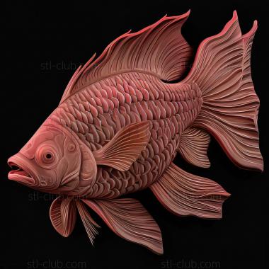 3D model st Pink munchausia fish (STL)